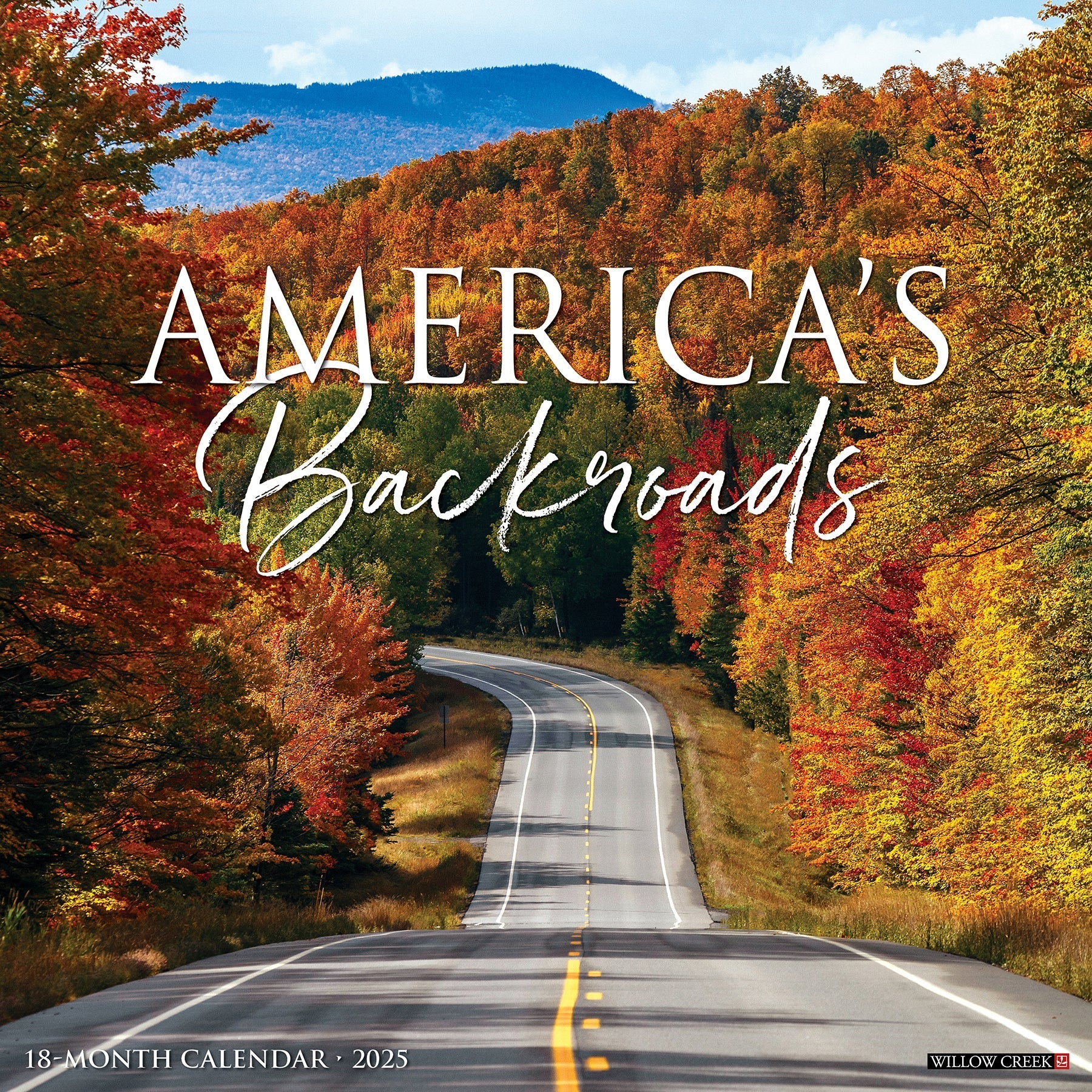 2025 America's Backroads - Square Wall Calendar (US Only)