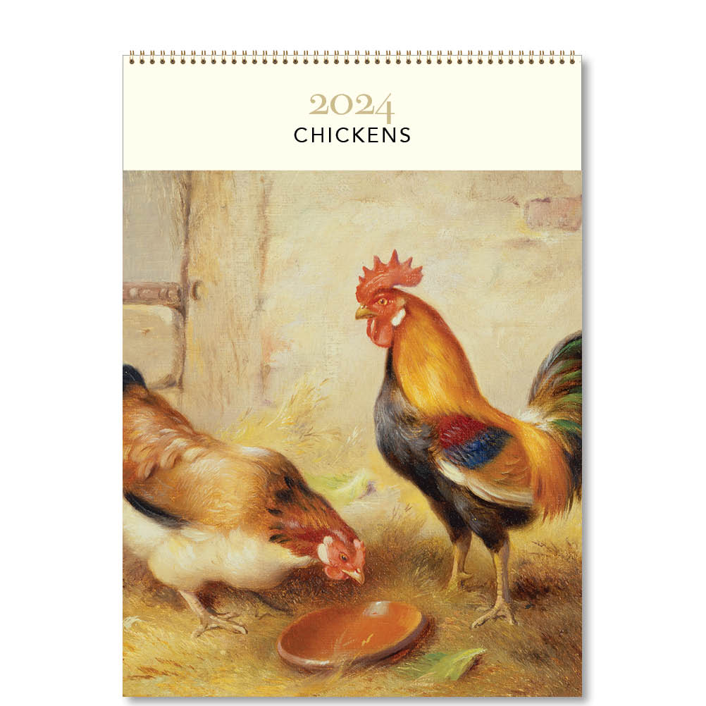 2024 Chickens - Deluxe Wall Calendar