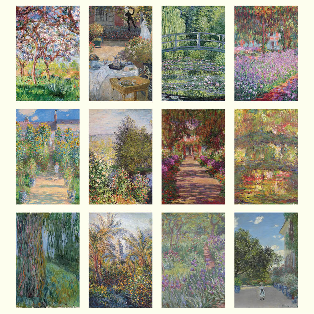 2024 Monet's Gardens - Deluxe Wall Calendar