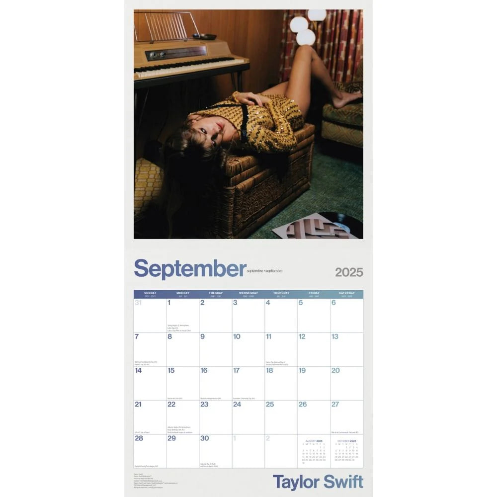 2025 Taylor Swift - Square Wall Calendar