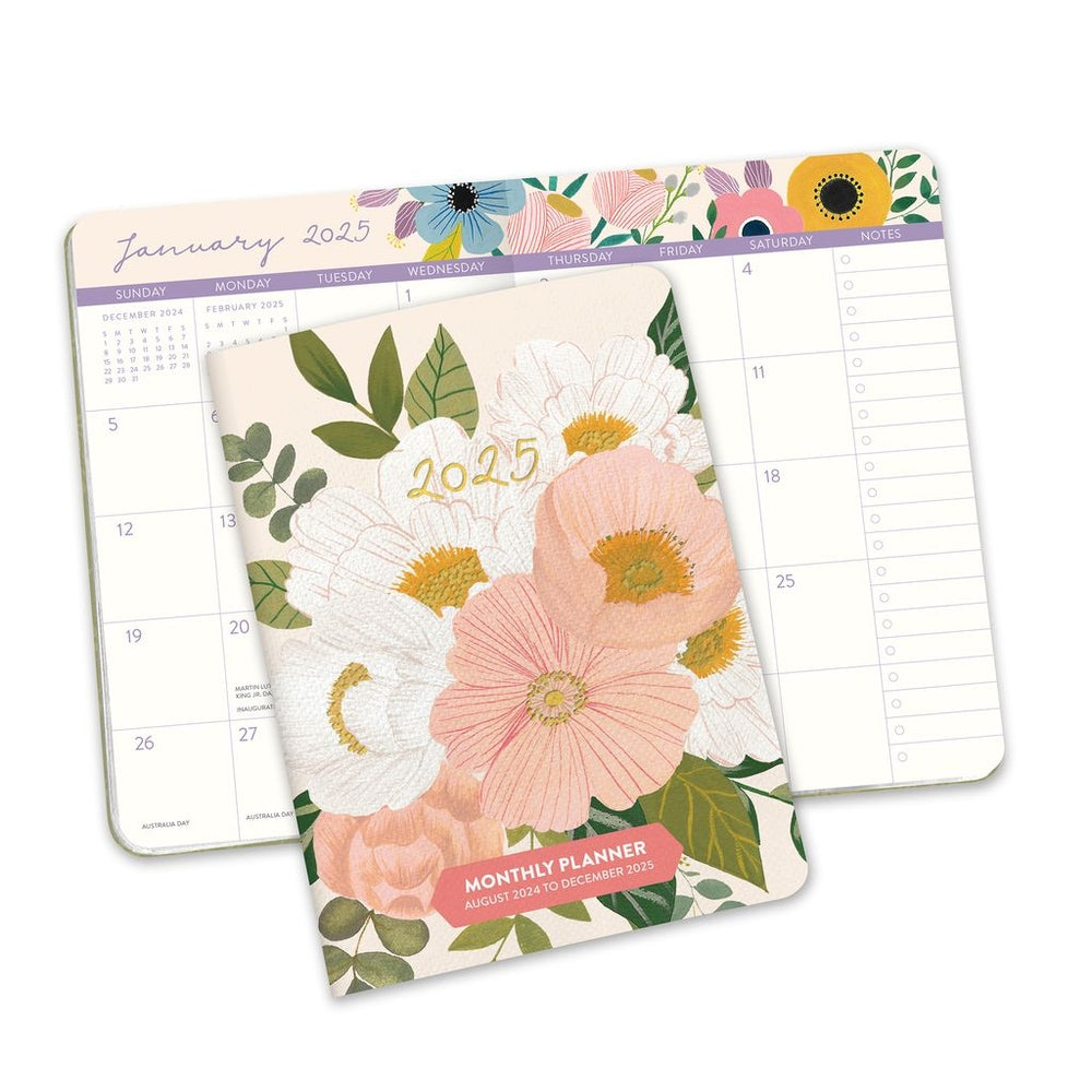 2025 Bella Flora - Monthly Pocket Diary/Planner