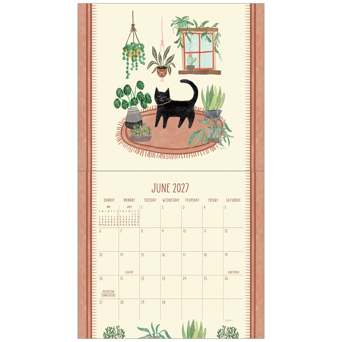 2027 Cat Person - Deluxe Wall Calendar