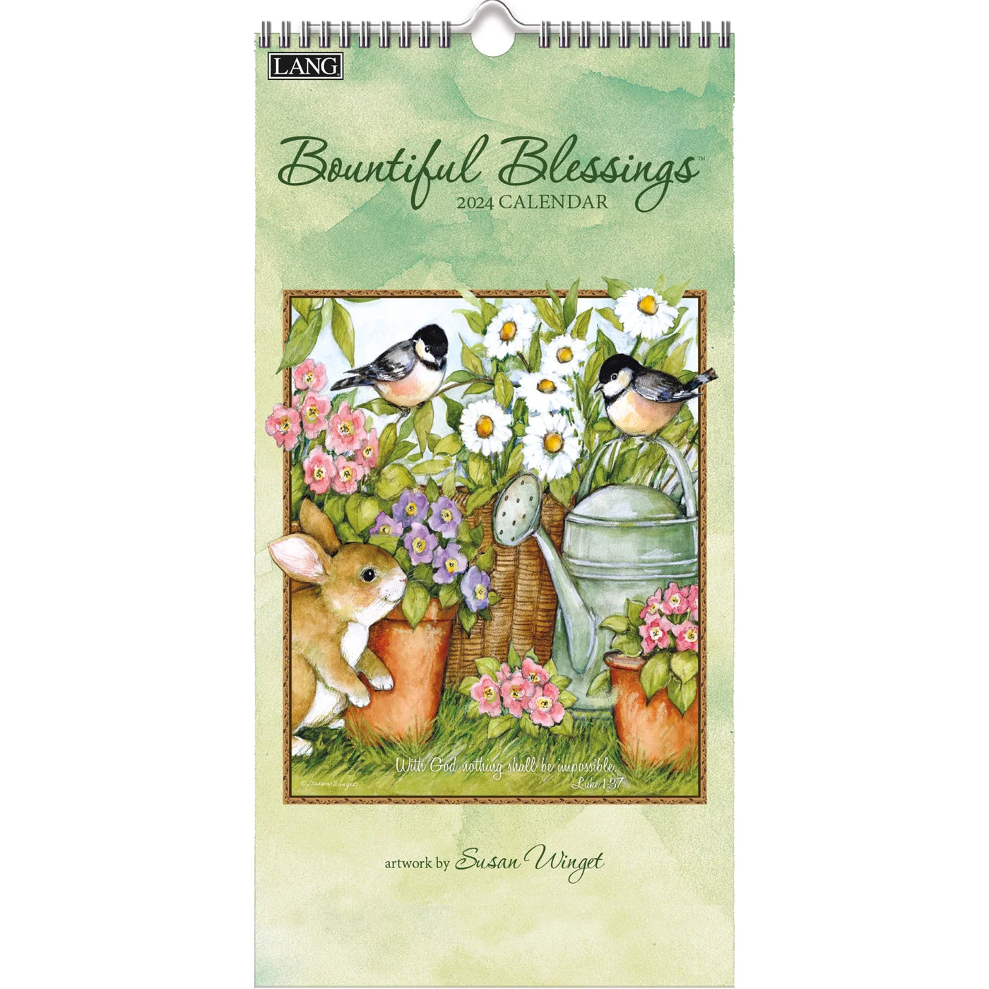 2024 Bountiful Blessings - Slim Wall Calendar