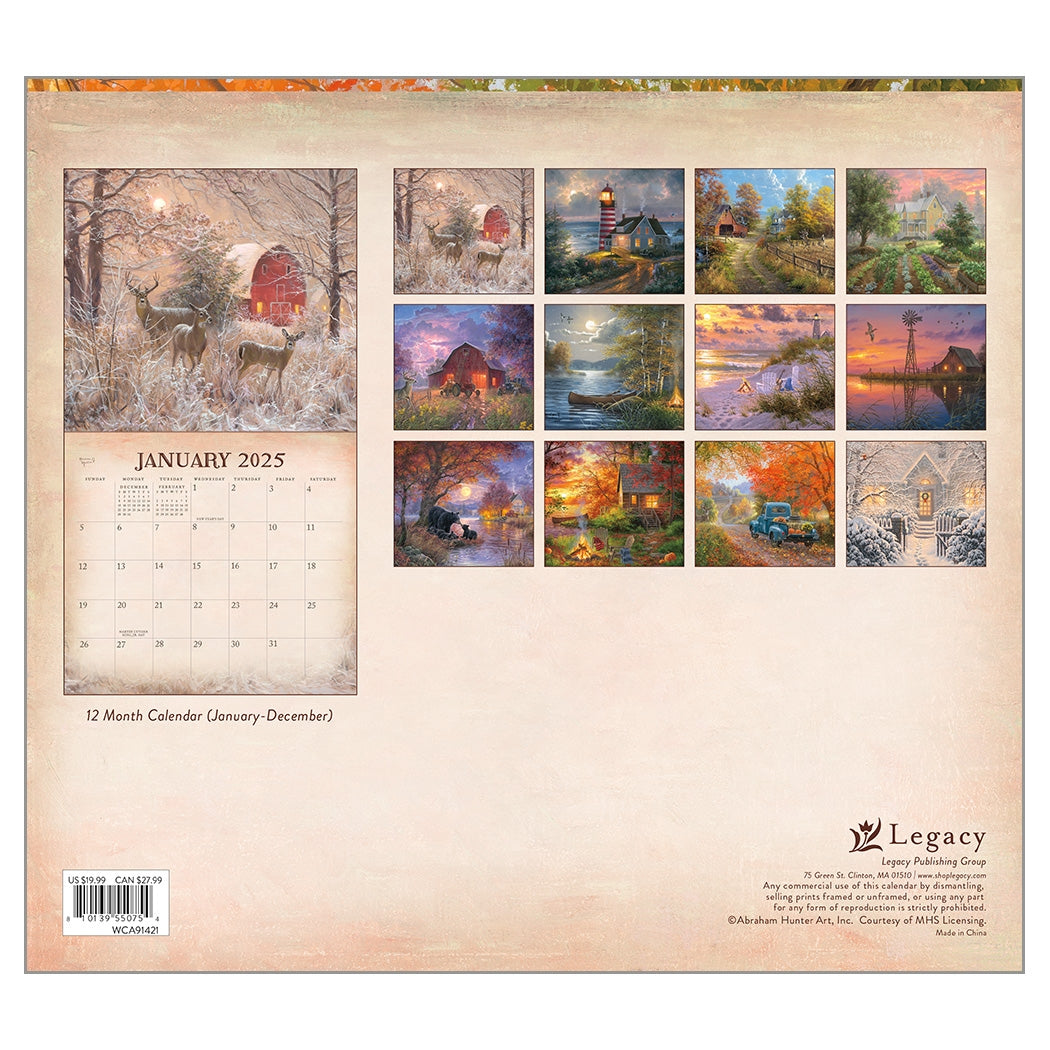 2025 Legacy Four Seasons - Deluxe Wall Calendar