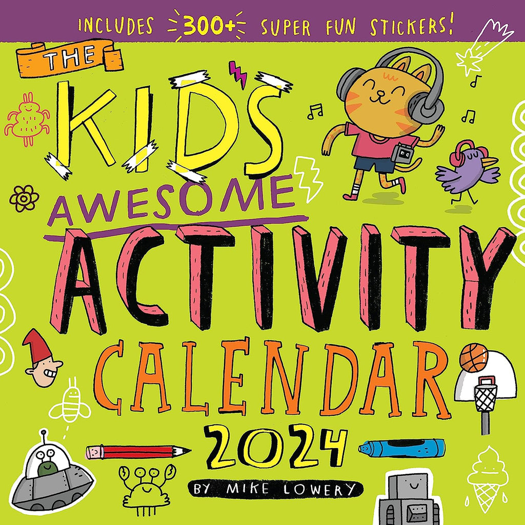 2024 Kid's Awesome Activity Square Wall Calendar