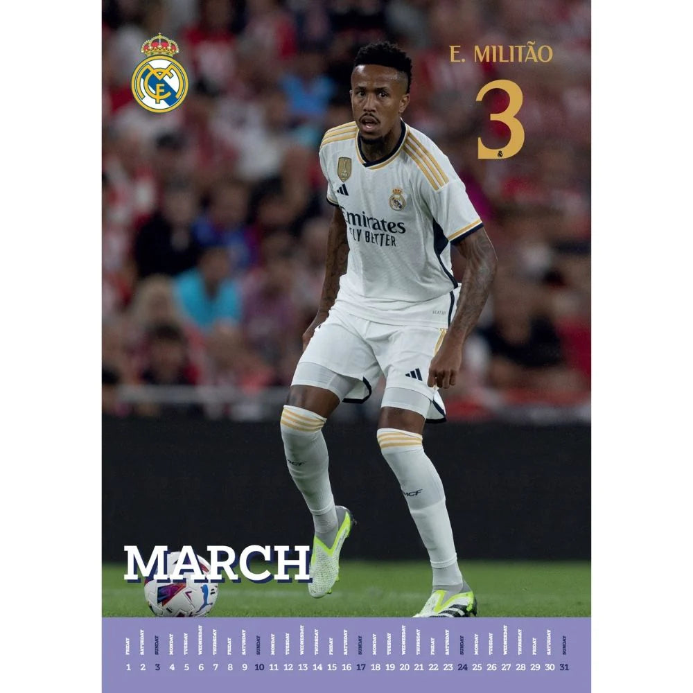 2024 Real Madrid FC - A3 Wall Calendar