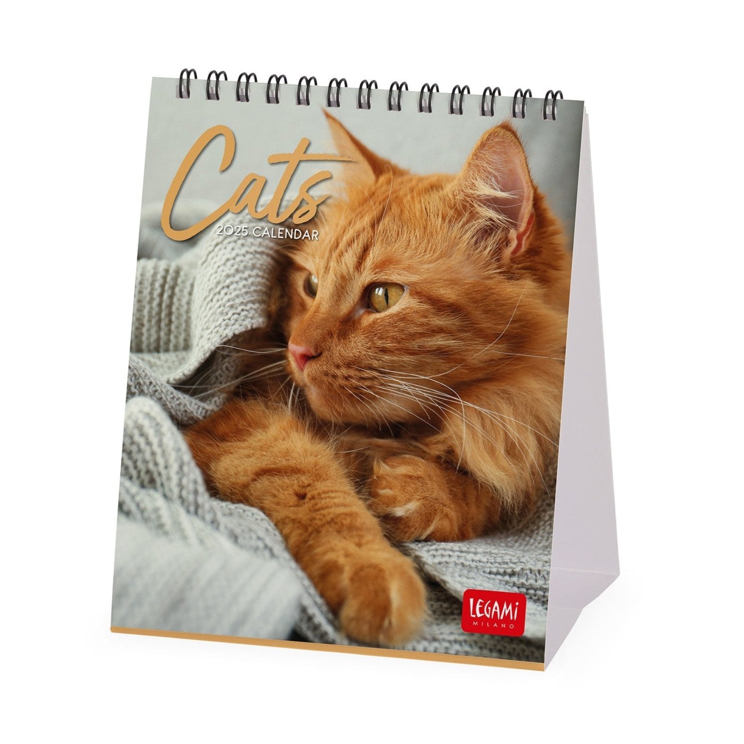 2025 Cats by Legami - Desk Easel Calendar