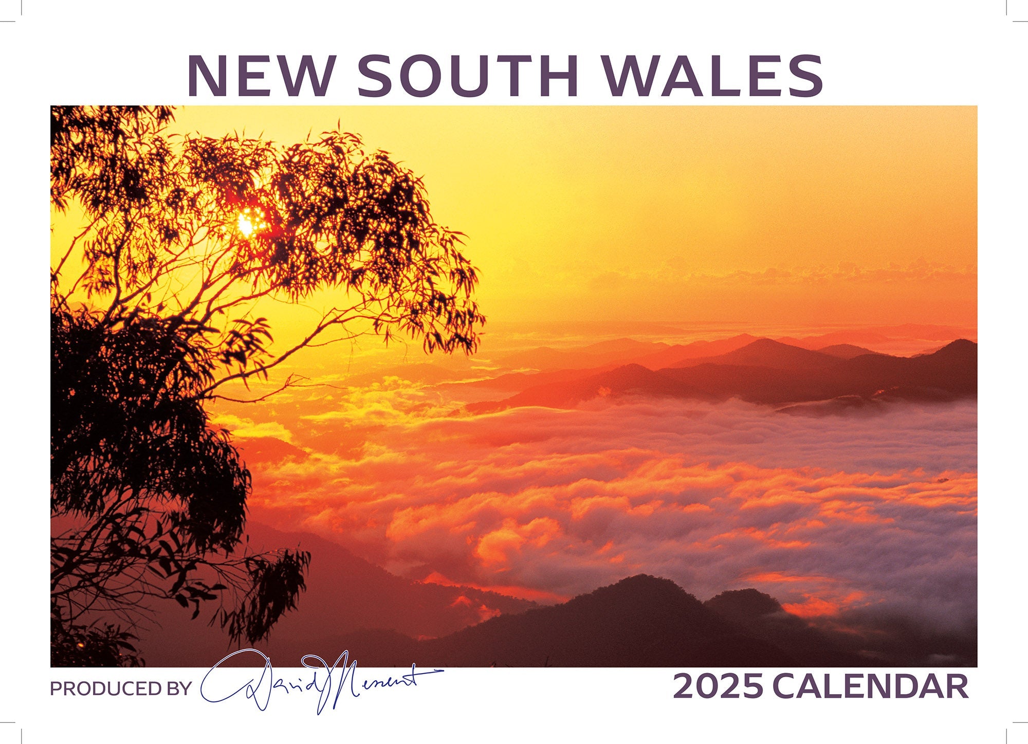 2025 New South Wales By David Messent - Horizontal Wall Calendar