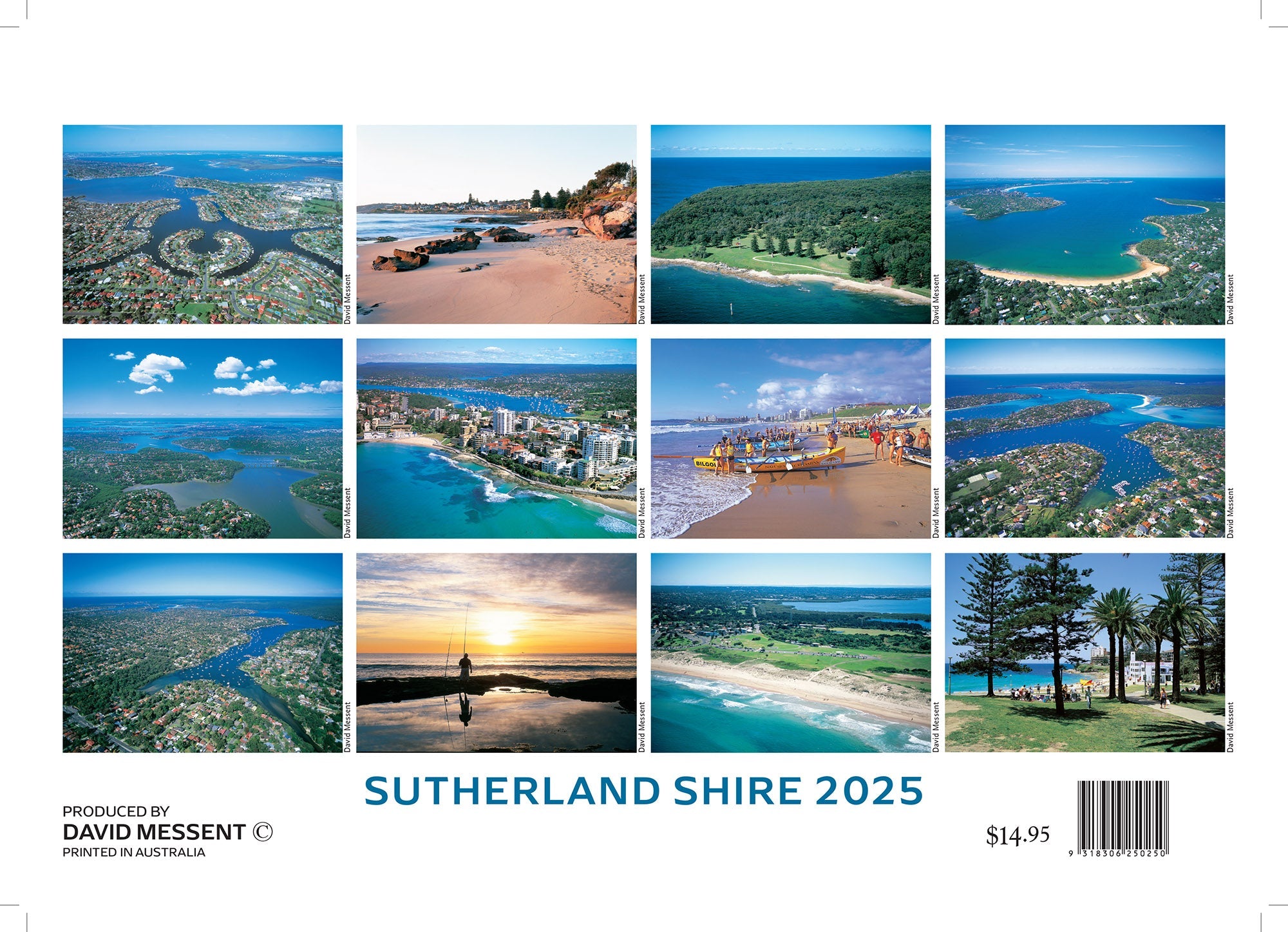 2025 Sutherland Shire By David Messent - Horizontal Wall Calendar