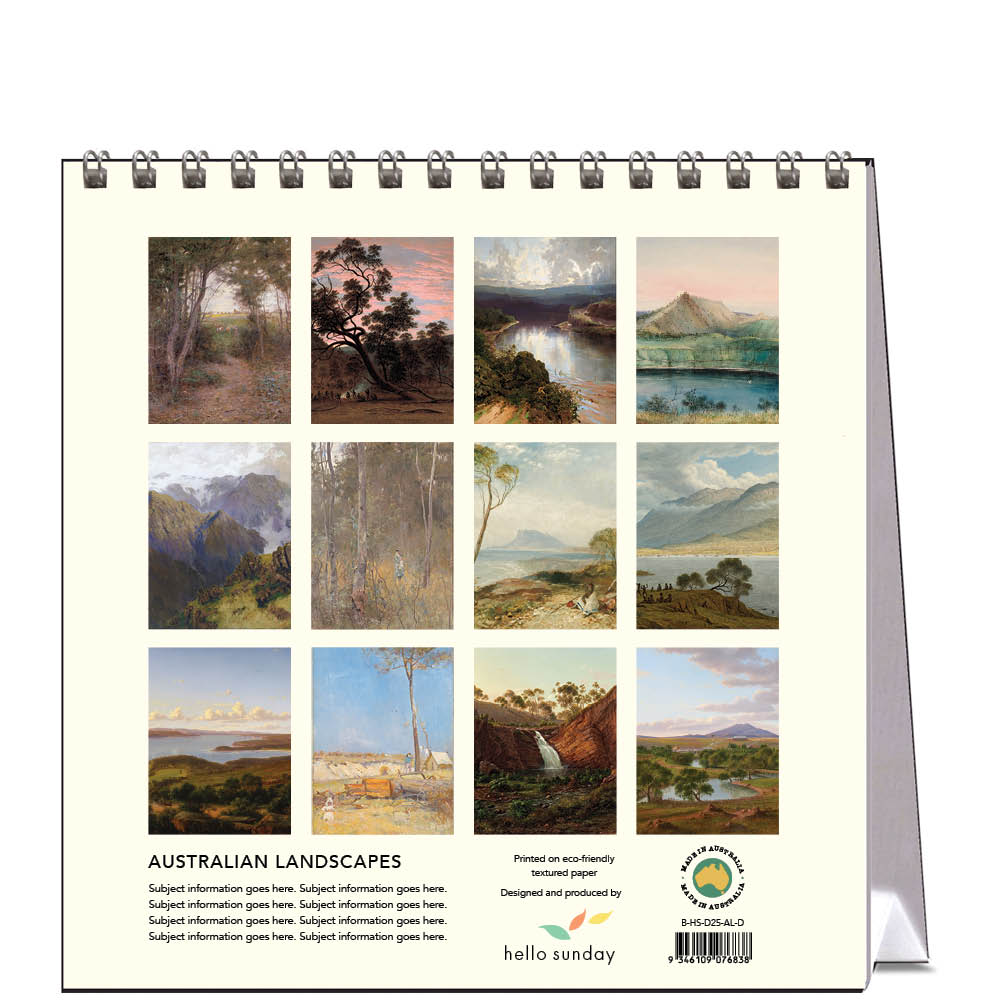 2025 Australian Landscapes - Desk Easel Calendar