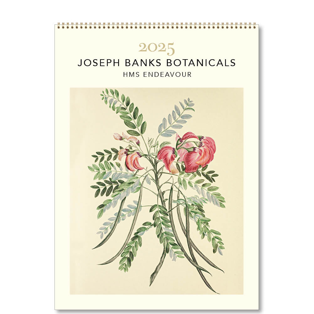2025 Joseph Banks Botanicals (HMS Endeavour) - Deluxe Wall Calendar