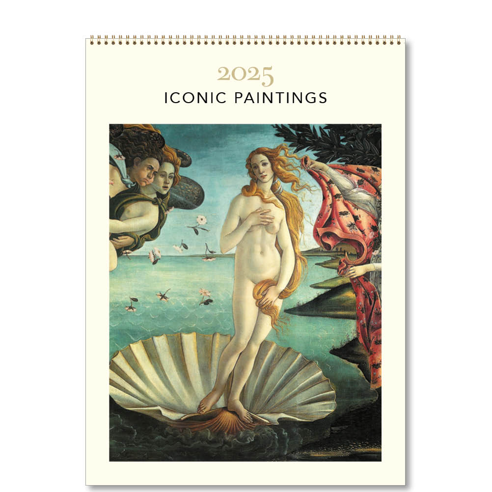 2025 Iconic Paintings - Deluxe Wall Calendar