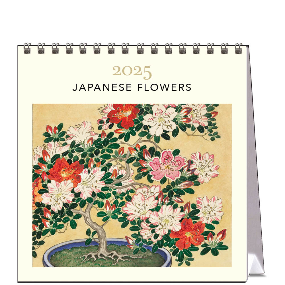 2025 Japanese Flowers - Desk Easel Calendar