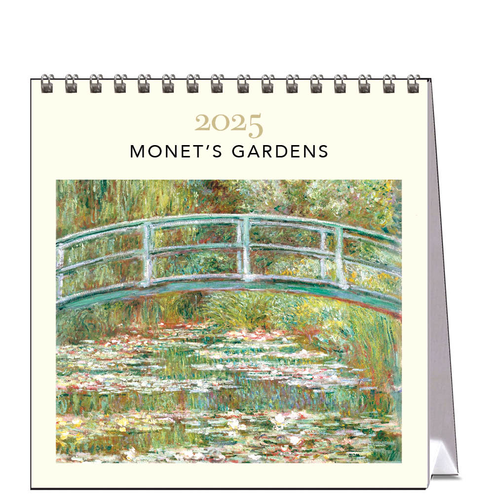 2025 Monet's Gardens - Desk Easel Calendar