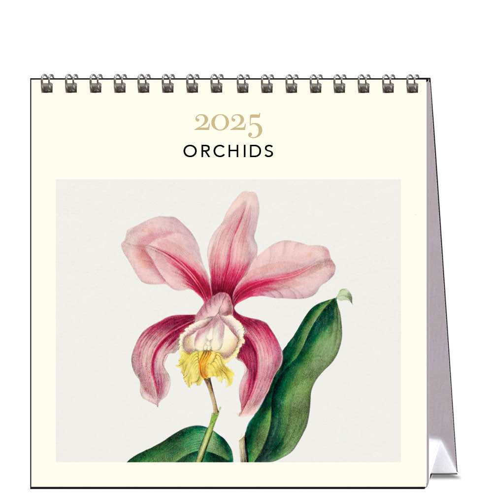 2025 Orchids - Desk Easel Calendar