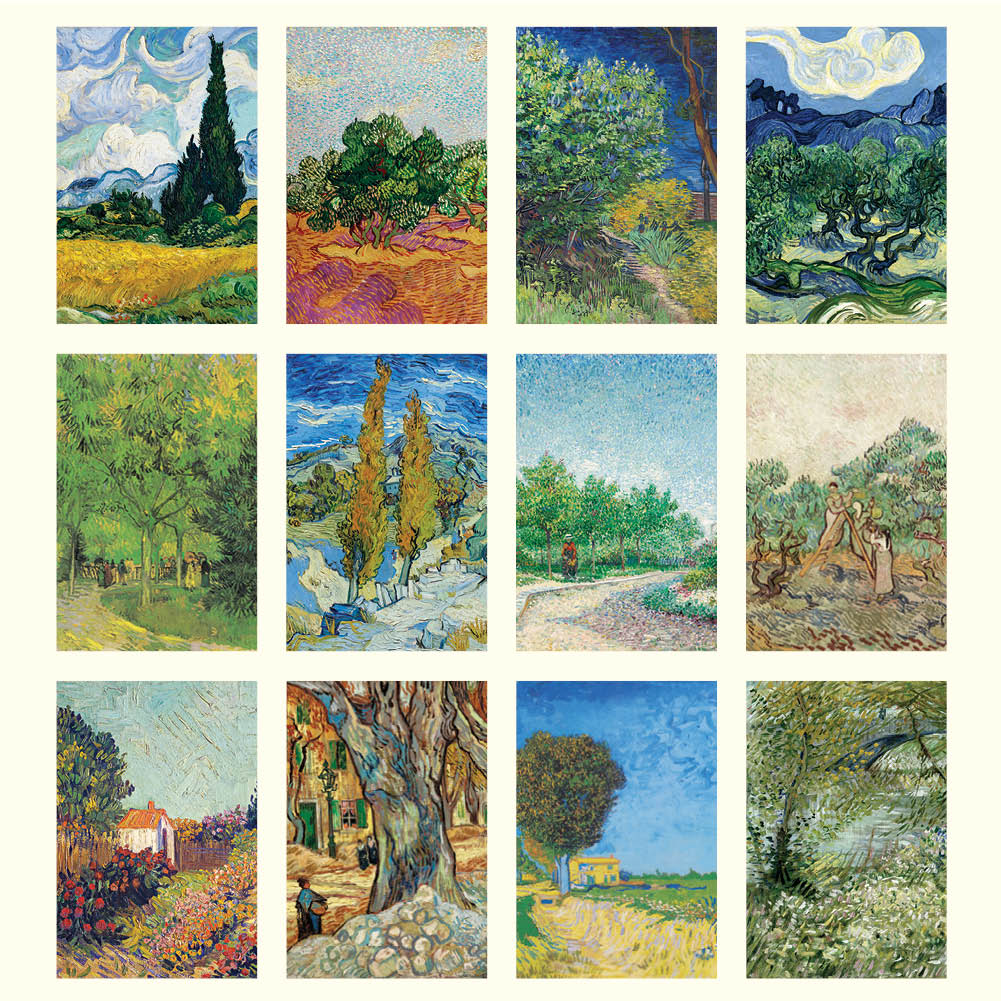 2025 Van Gogh's Trees - Deluxe Wall Calendar