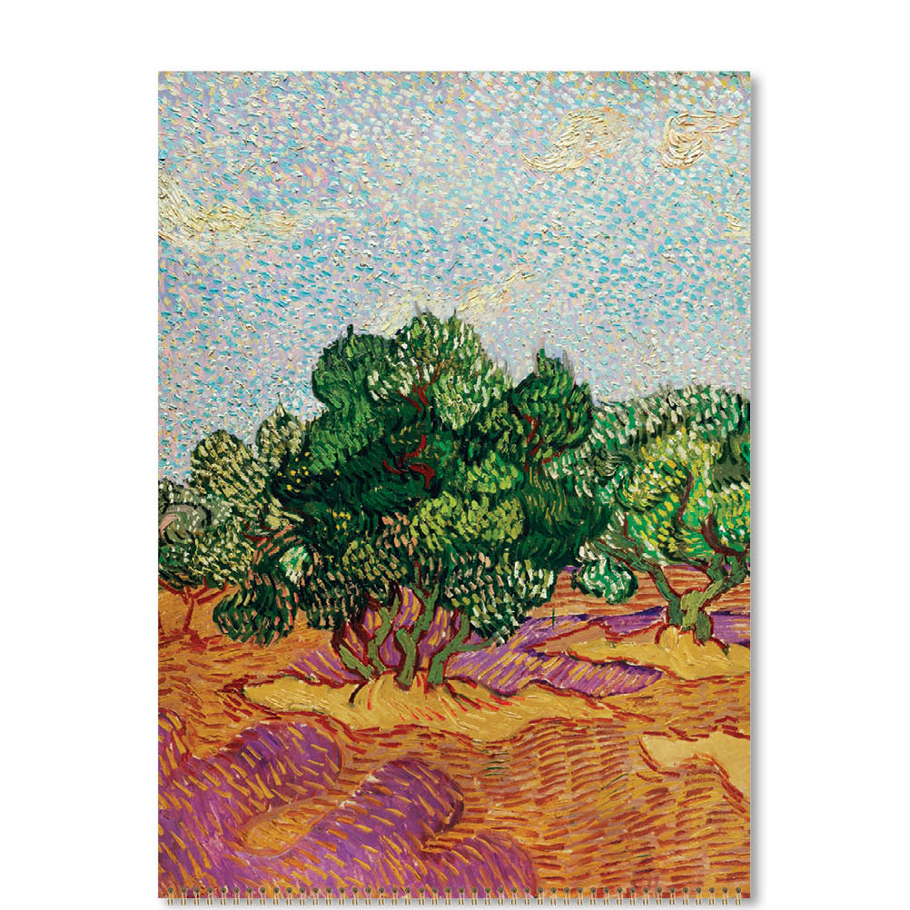 2025 Van Gogh's Trees - Deluxe Wall Calendar