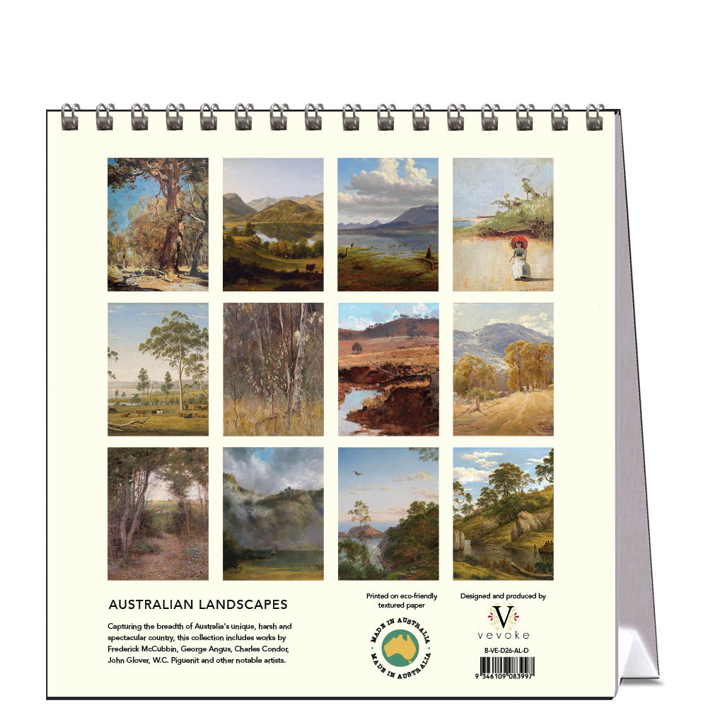 2026 Australian Landscapes - Desk Easel Calendar