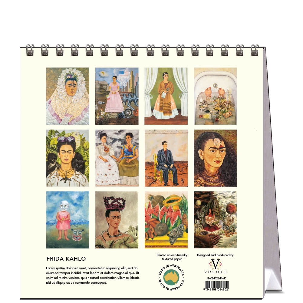 2026 Frida Kahlo - Desk Easel Calendar