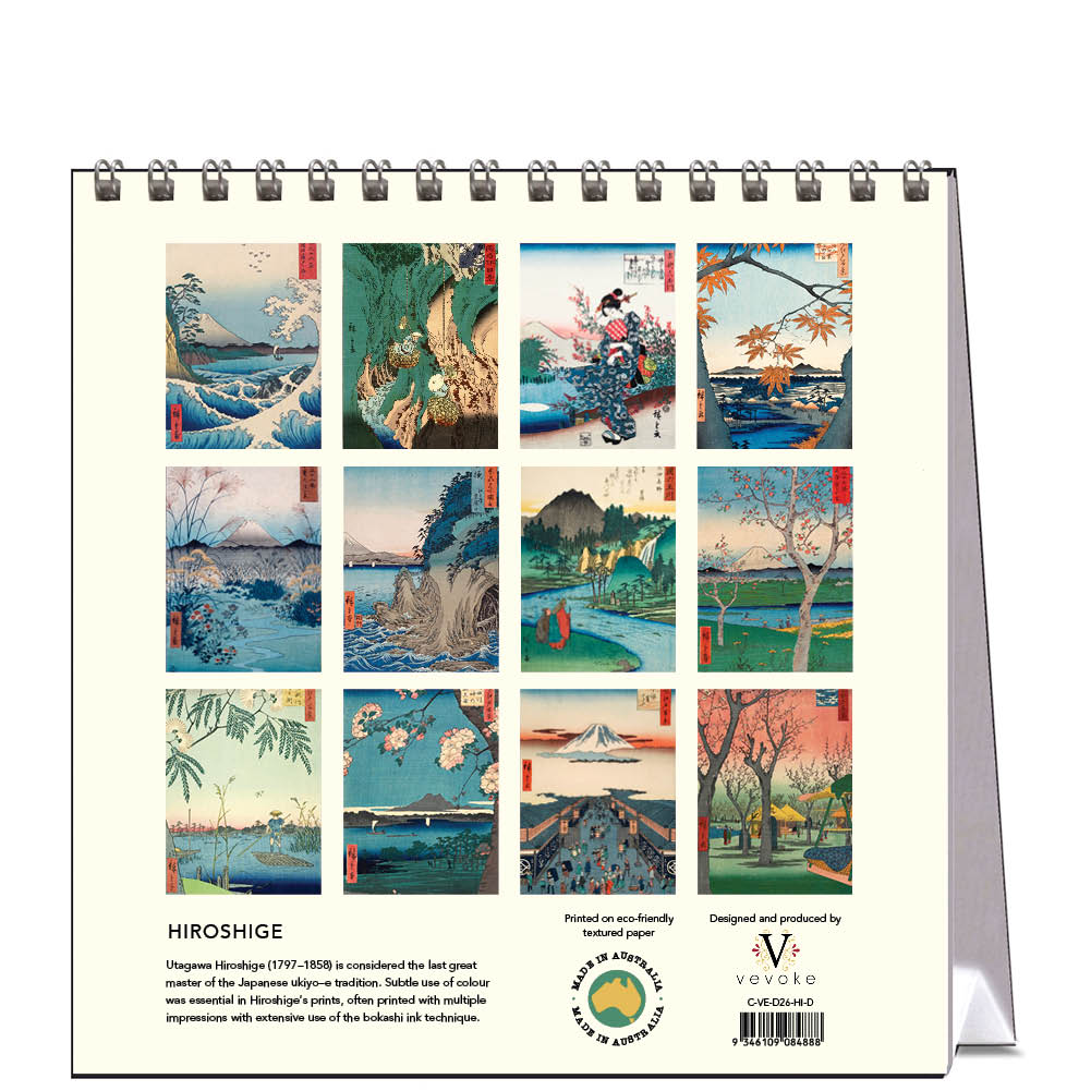 2026 Hiroshige - Desk Easel Calendar