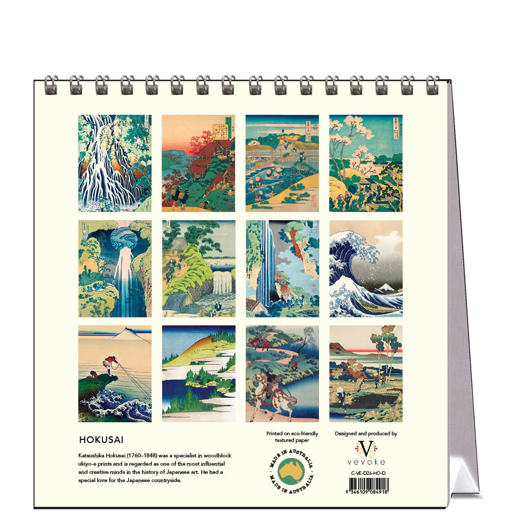 2026 Hokusai - Desk Easel Calendar