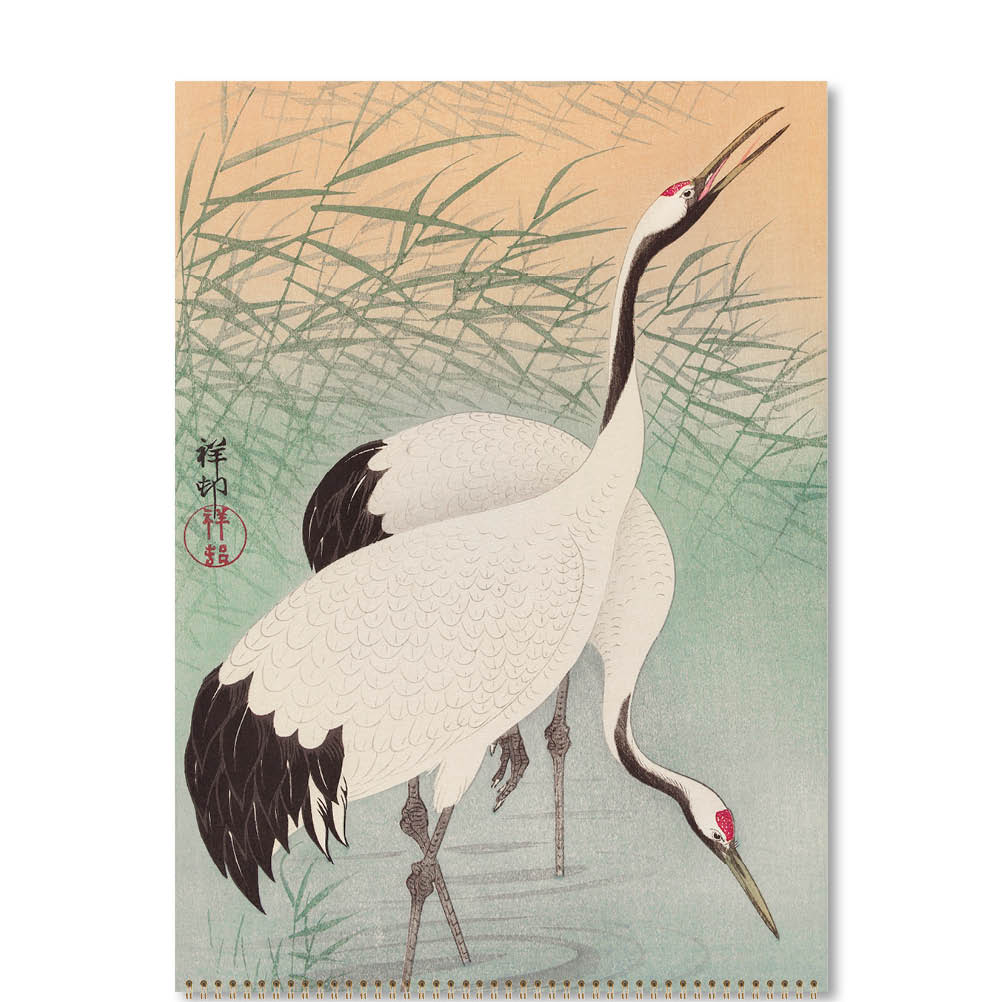 2026 Japanese Birds - Deluxe Wall Calendar