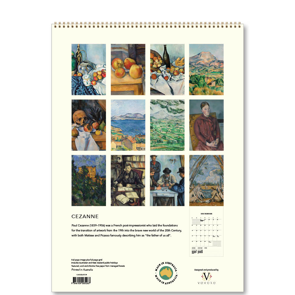 2026 Cezanne - Deluxe Wall Calendar