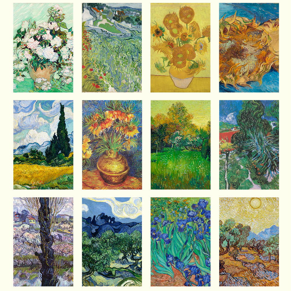 2026 Van Gogh's Trees and Flowers - Deluxe Wall Calendar