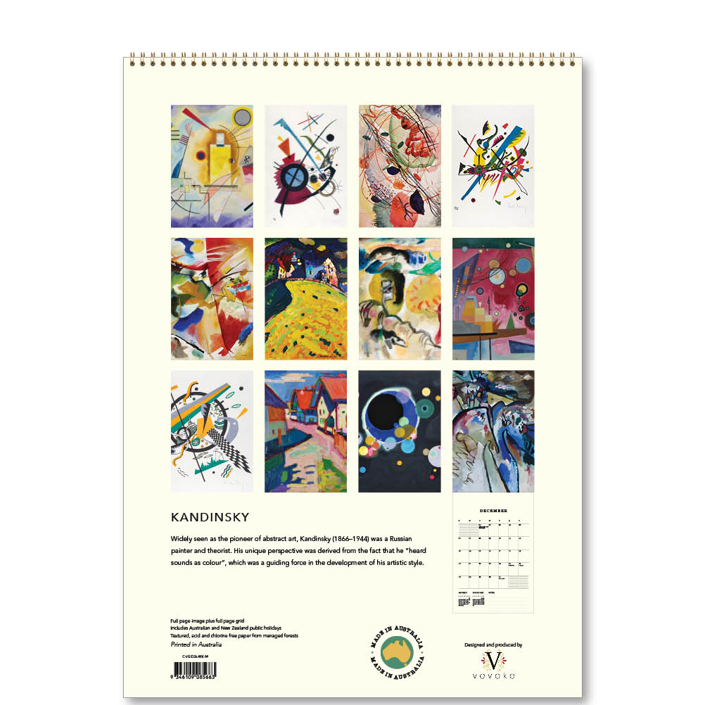 2026 Kandinsky - Deluxe Wall Calendar