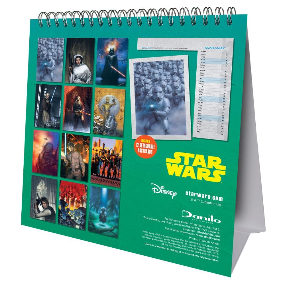 2025 Star Wars Classic - Desk Easel Calendar