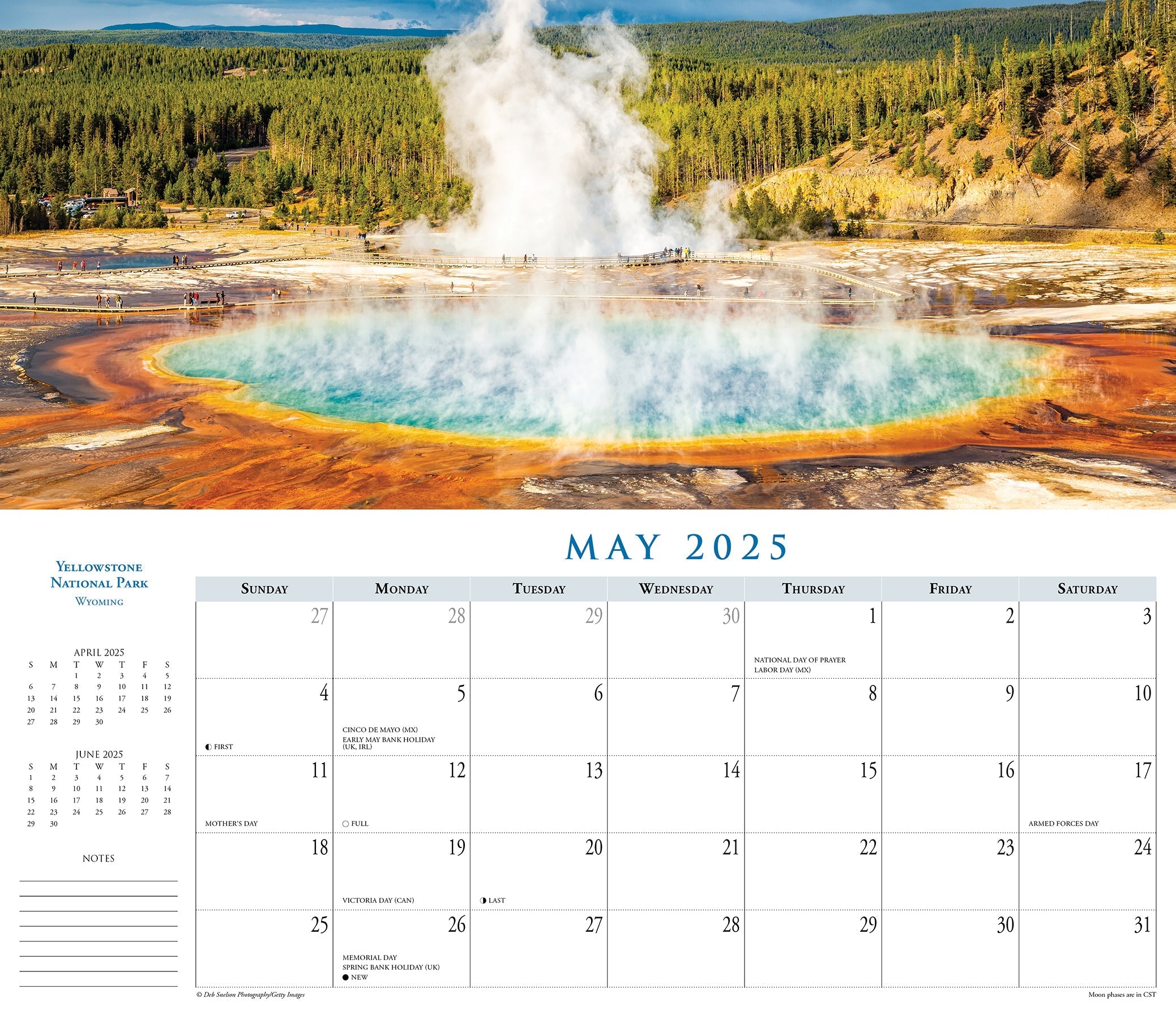 2025 National Parks Panoramic - Deluxe Wall Calendar (US Only)