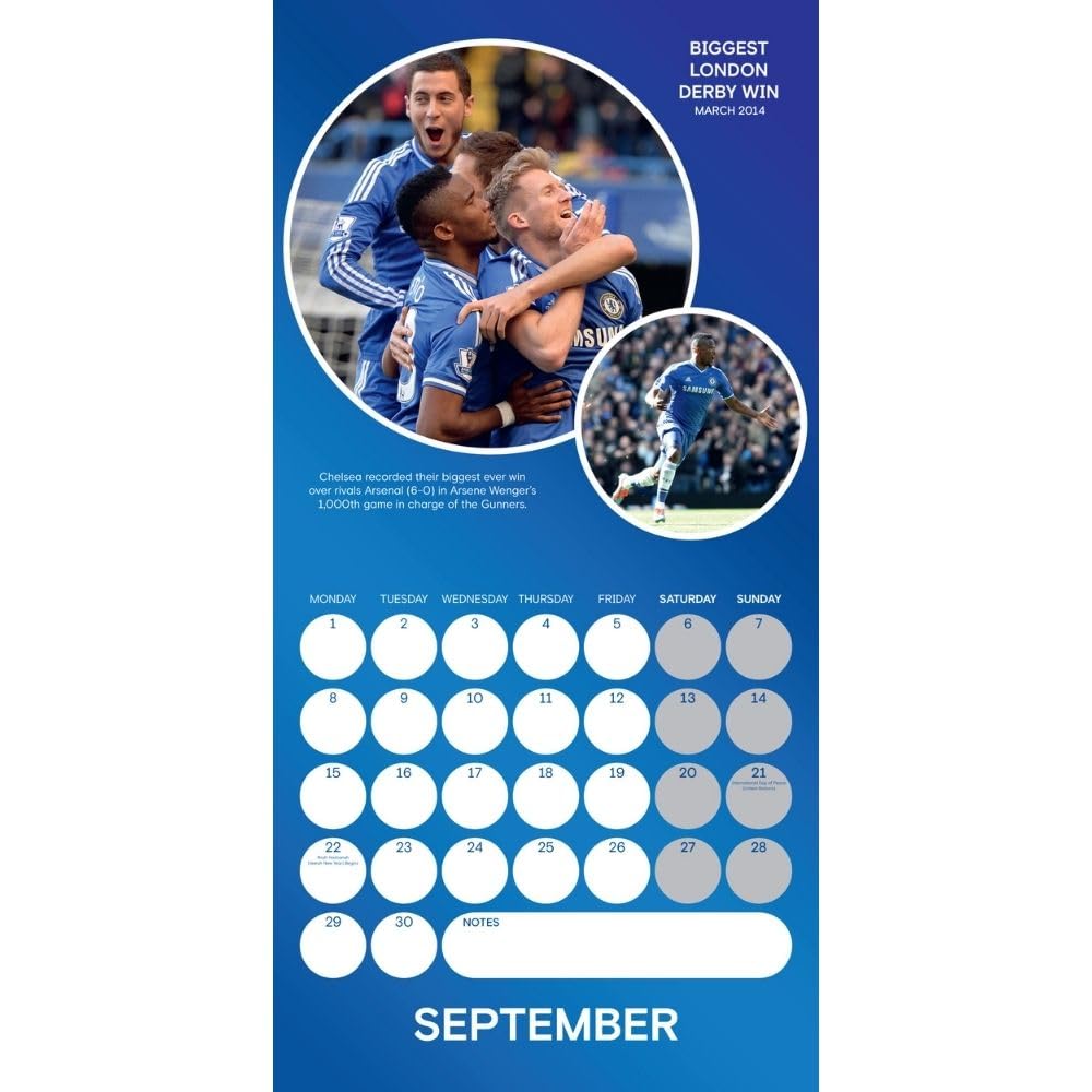 2025 Chelsea Fc Legends - Square Wall Calendar