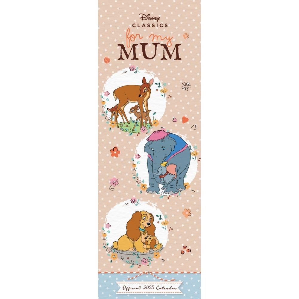 2025 Disney For My Mum - Slim Wall Calendar