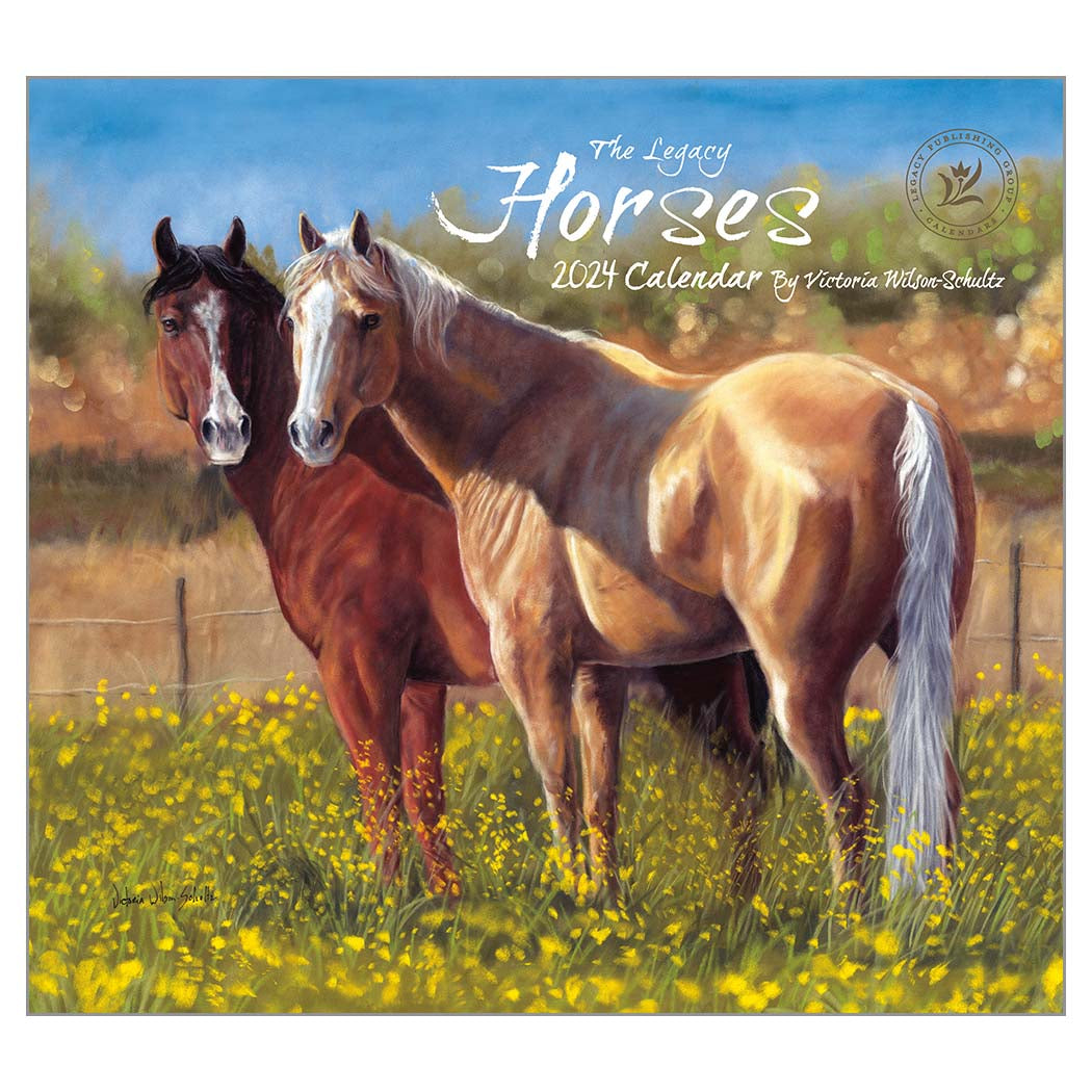 2024 Legacy Horses - Deluxe Wall Calendar