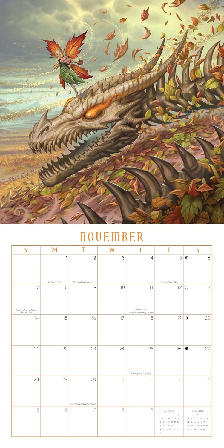 2027 Llewellyn's Dragon - Square Wall Calendar