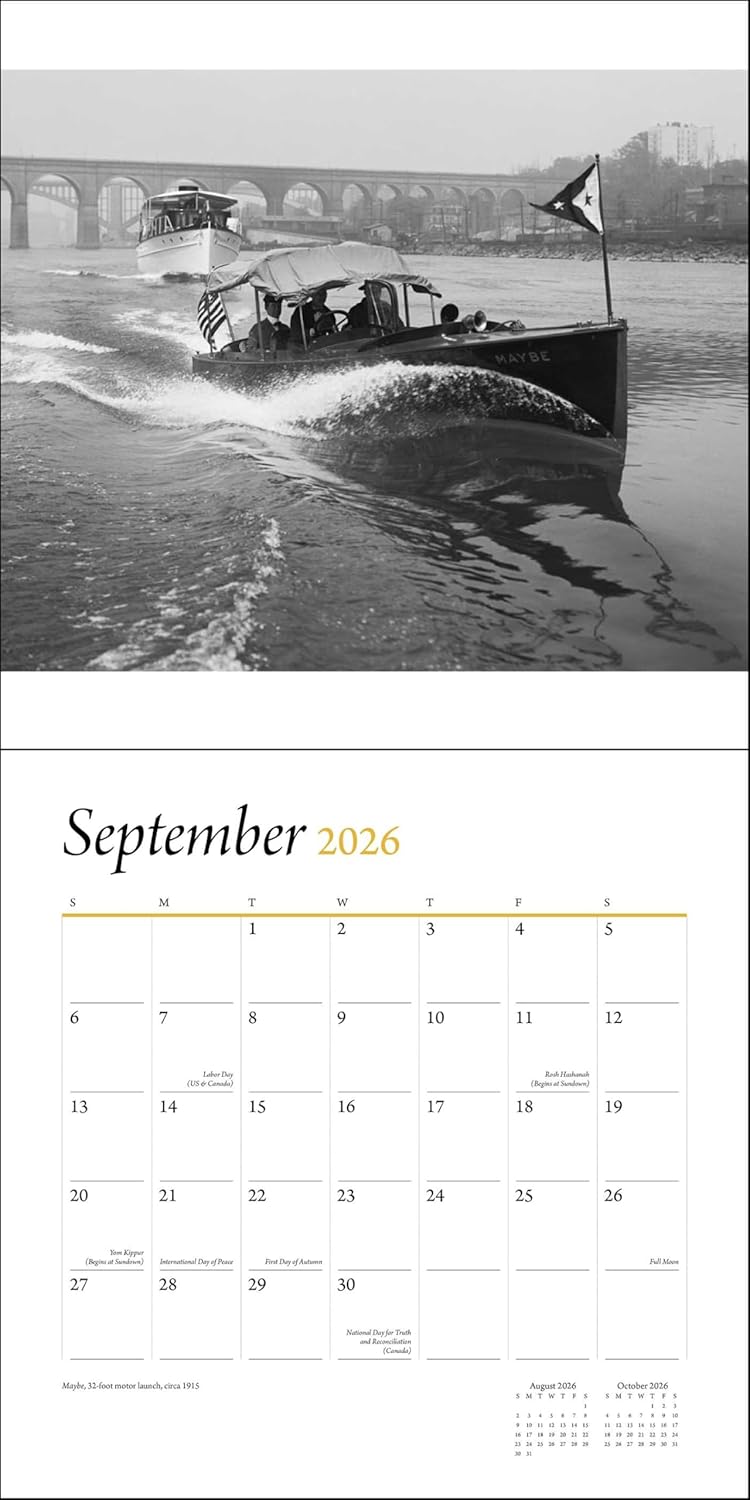 2026 Art of the Boat - Square Wall Calendar