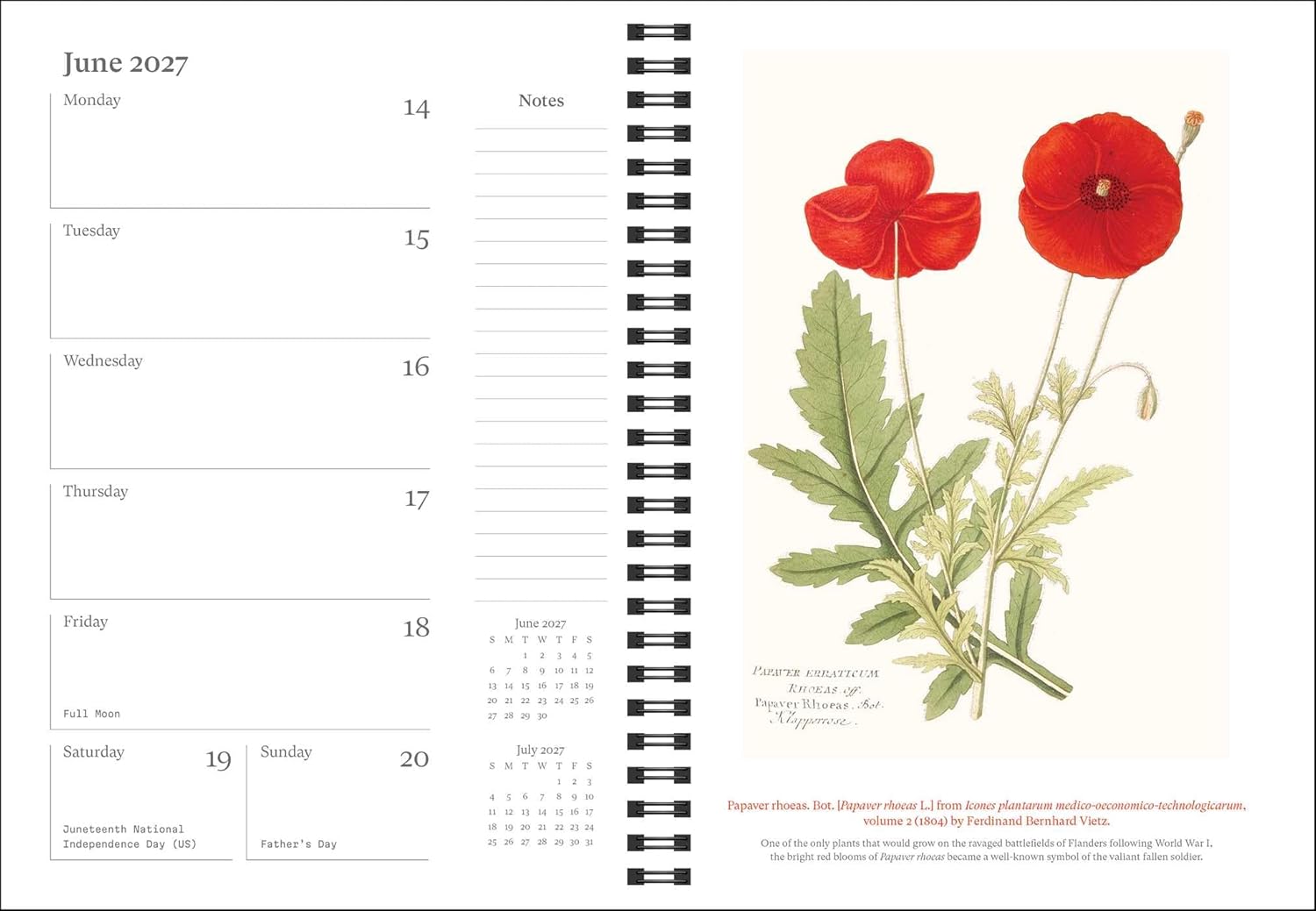 2027 New York Botanical Garden - Weekly and Monthly Diary/Planner