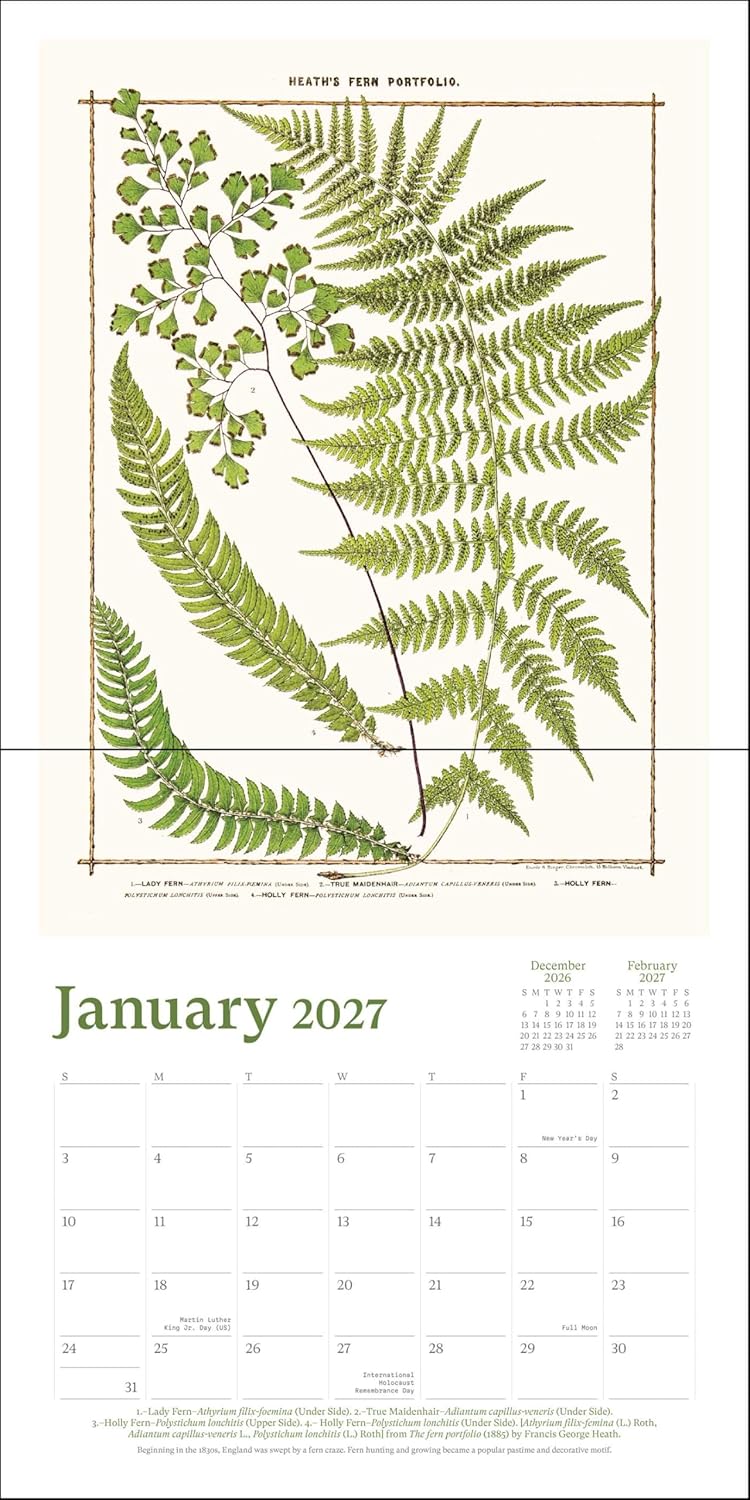 2027 New York Botanical Garden - Square Wall Calendar
