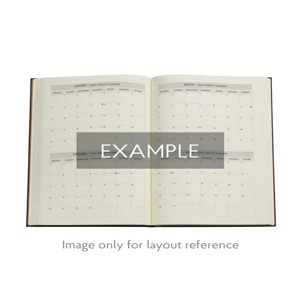 2024-2025 Morris Windrush Maxi Vertical 18-month Hardcover - Monthly & Weekly Diary/Planner