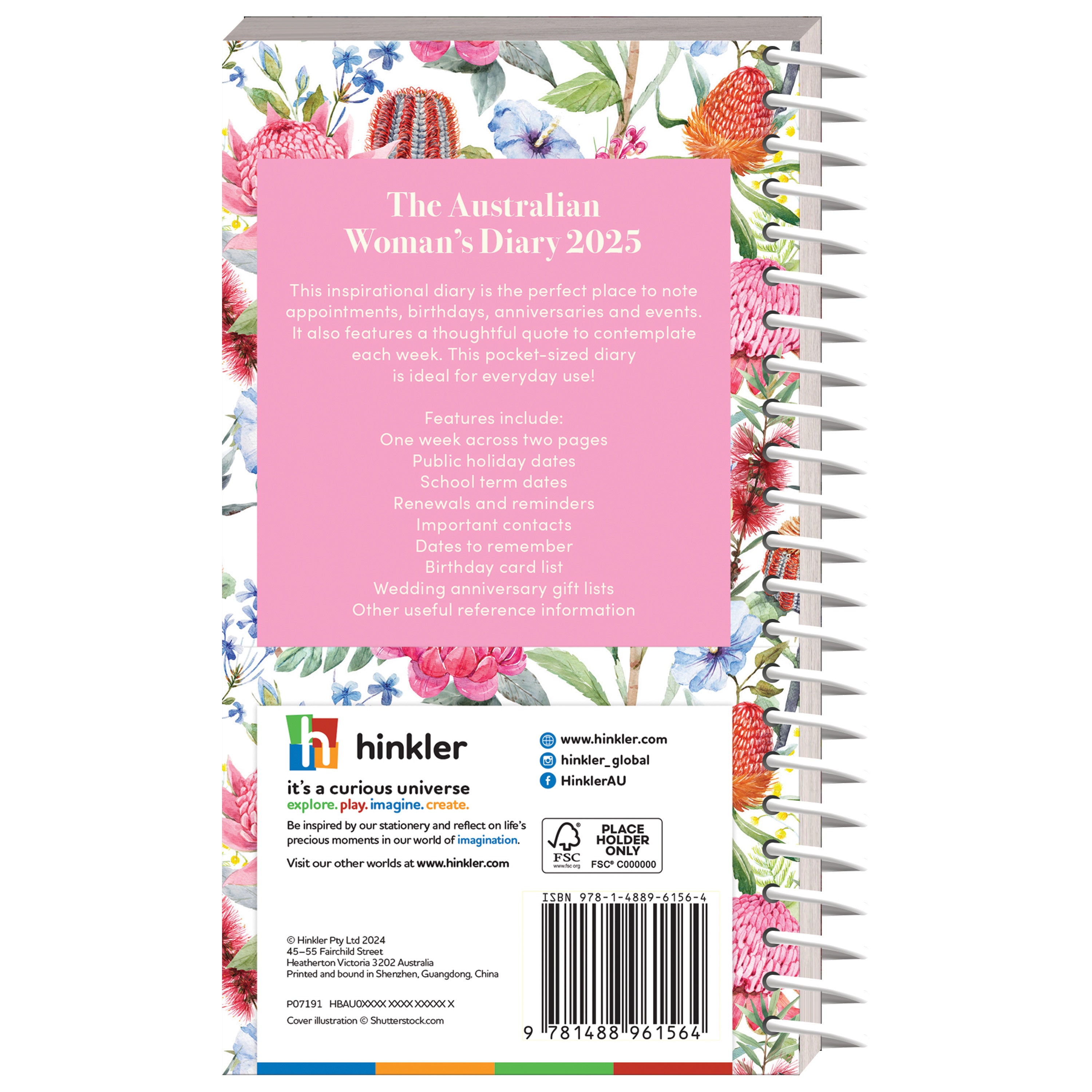 2025 The Australiam Women's Diary - Weekly Pocket Diary/Planner