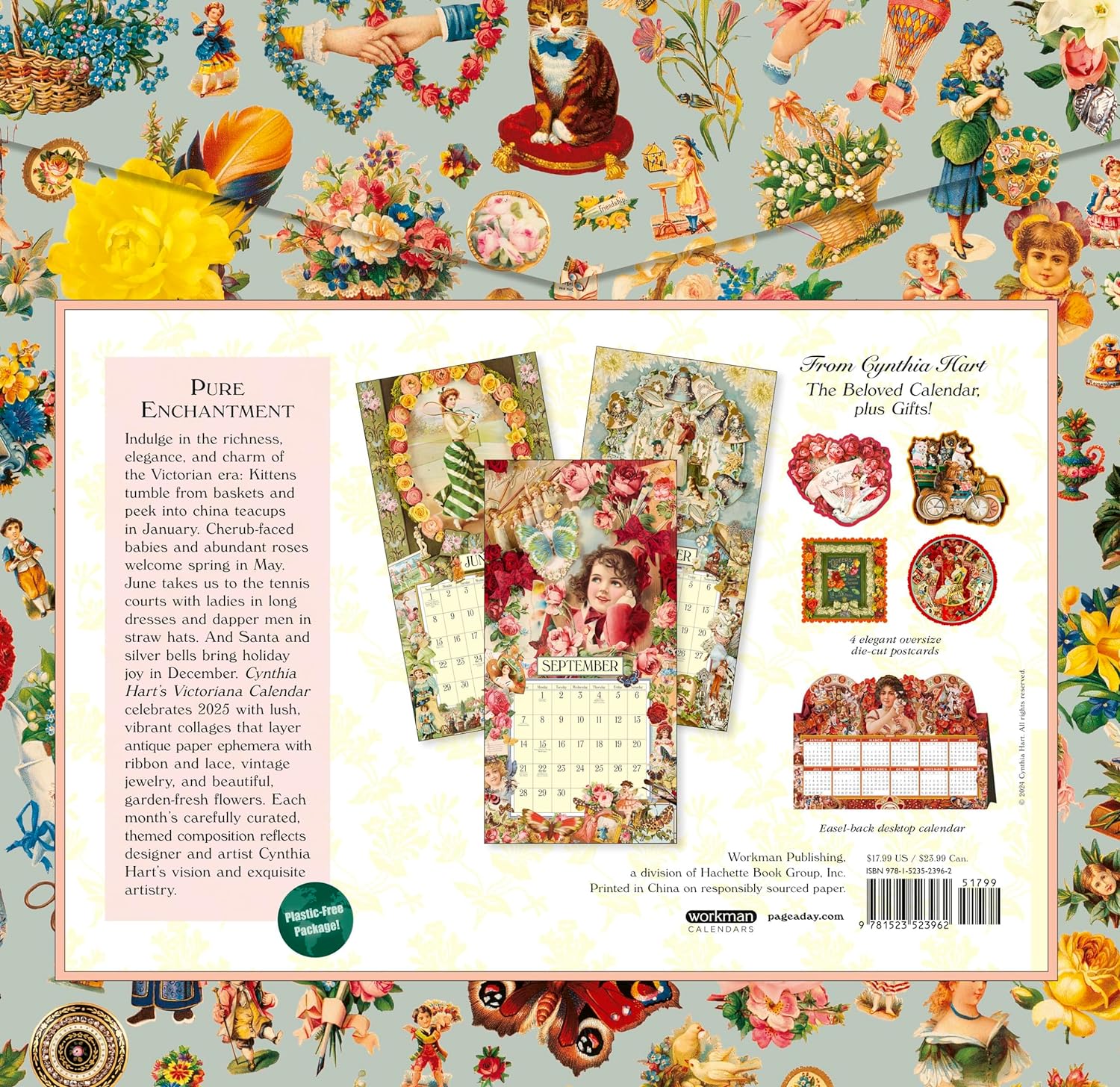 2025 Cynthia Hart's Victoriana - Square Wall Calendar