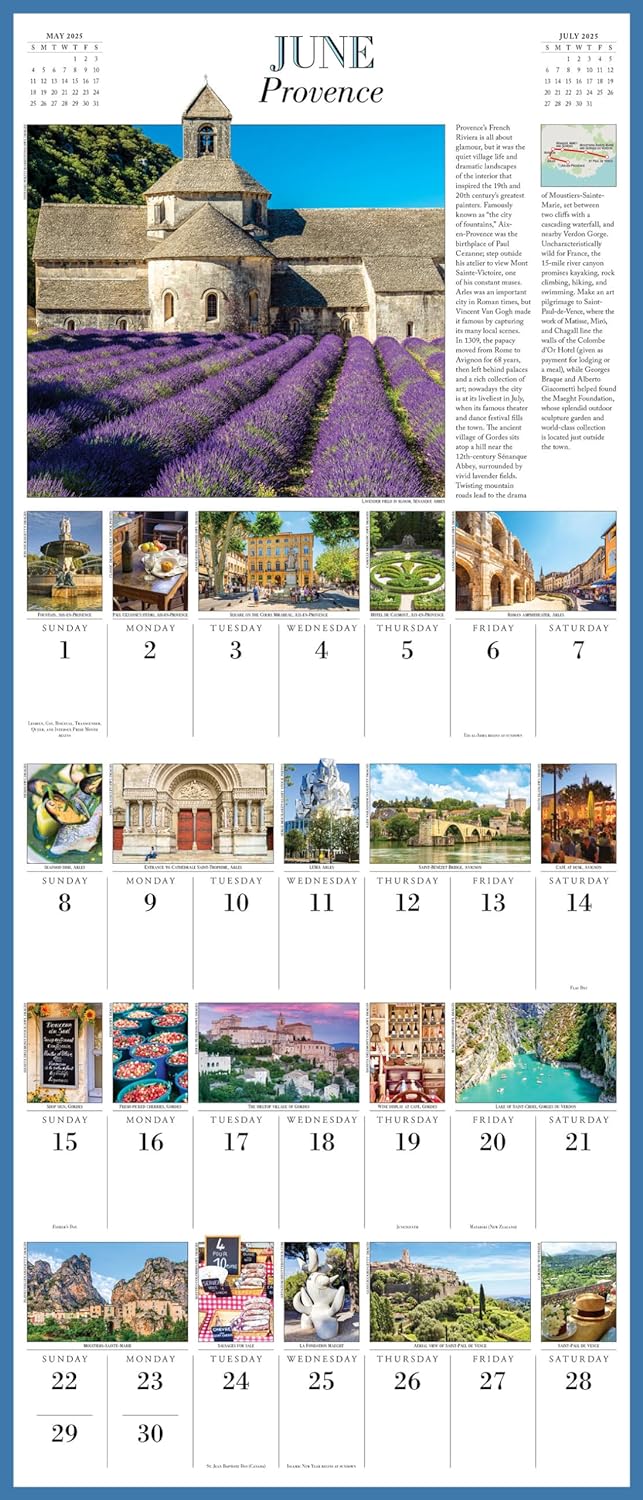 2025 1,000 Places to See Before You Die Picture-A-Day - Deluxe Wall Calendar