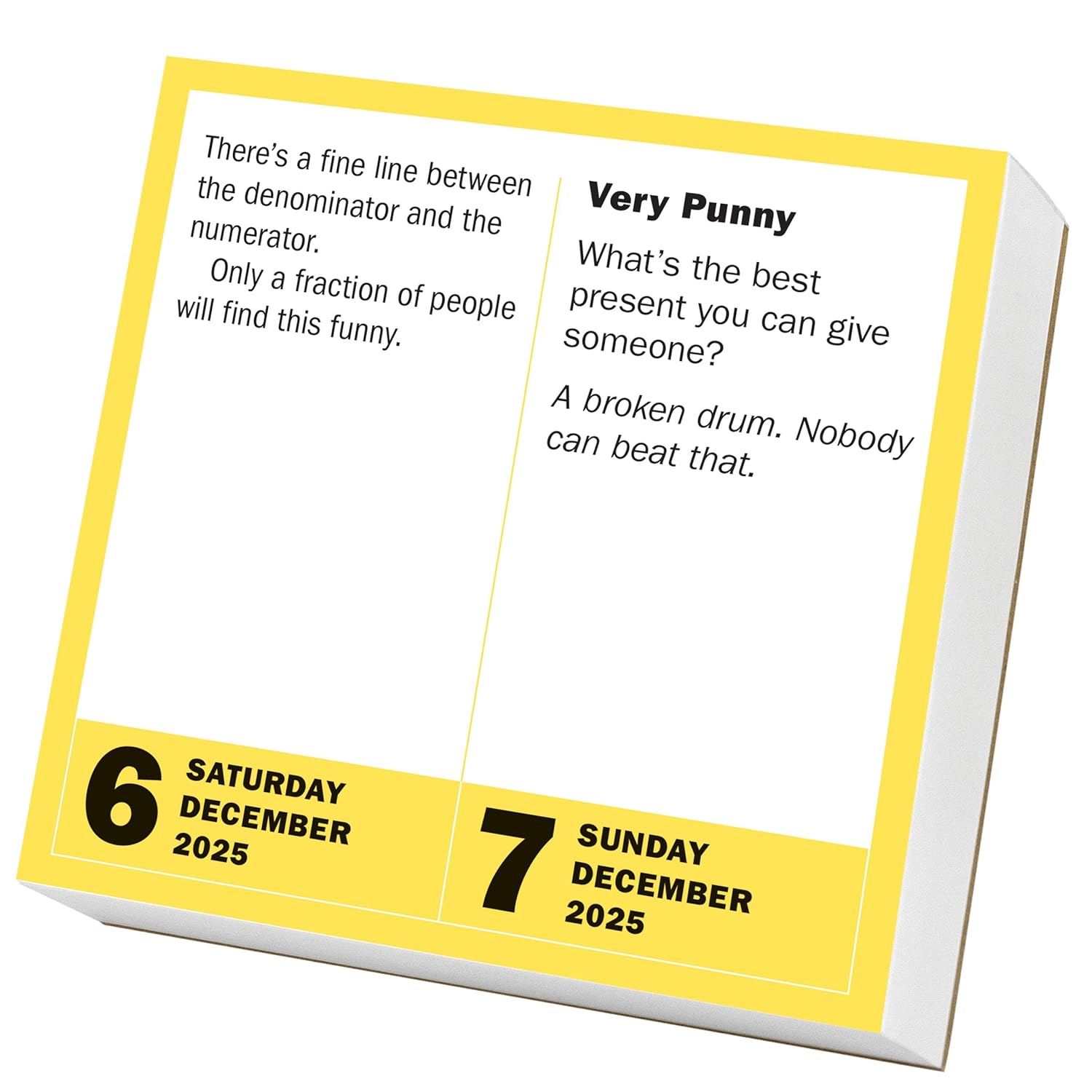 2025 290 Bad Jokes & 75 Punderful Puns - Daily Boxed Page-A-Day Calendar