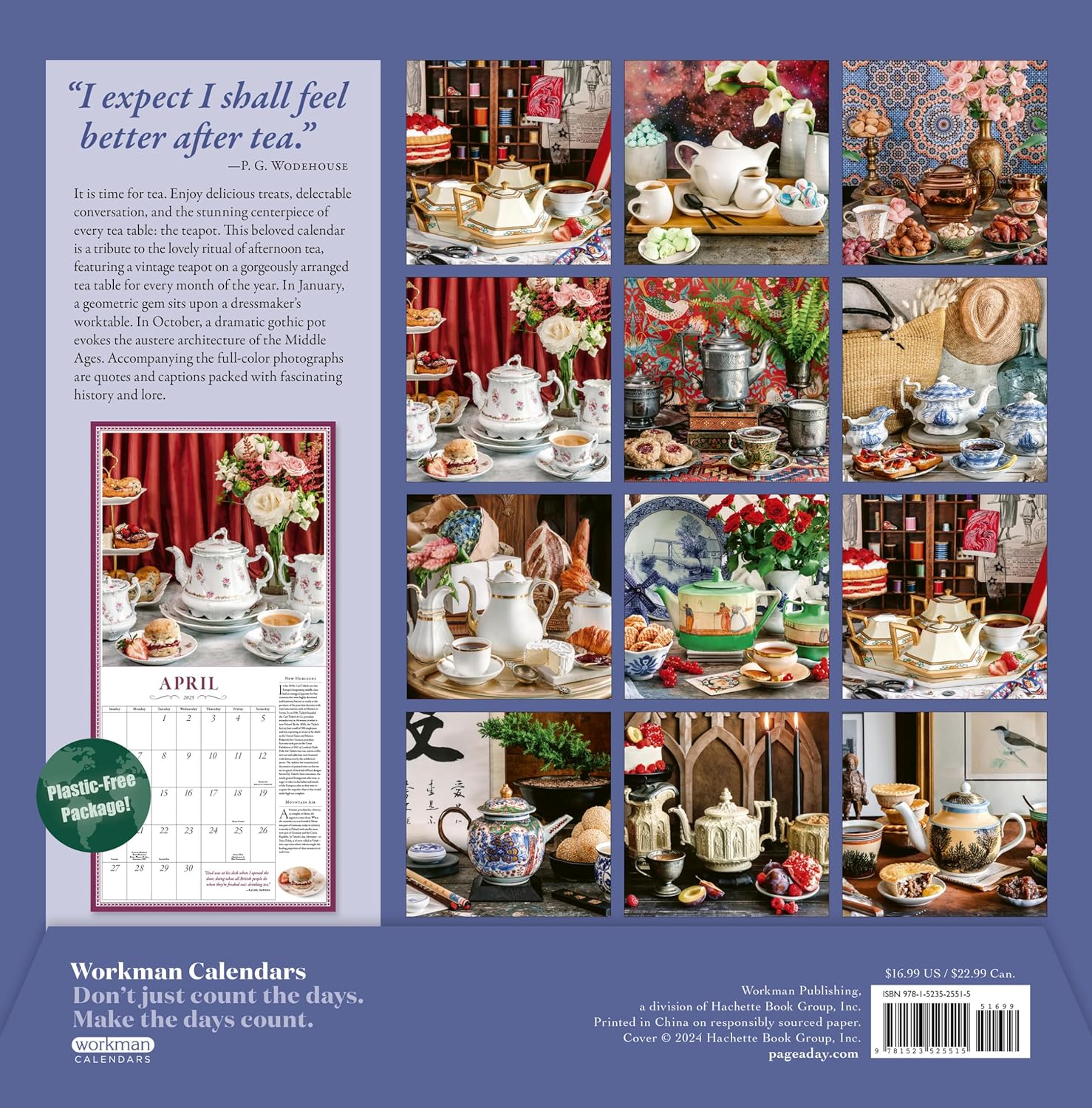 2025 The Collectible Teapot - Square Wall Calendar