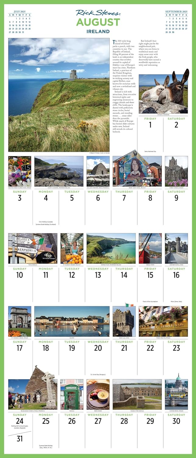 2025 Rick Steves' Europe Picture-A-Day - Deluxe Wall Calendar