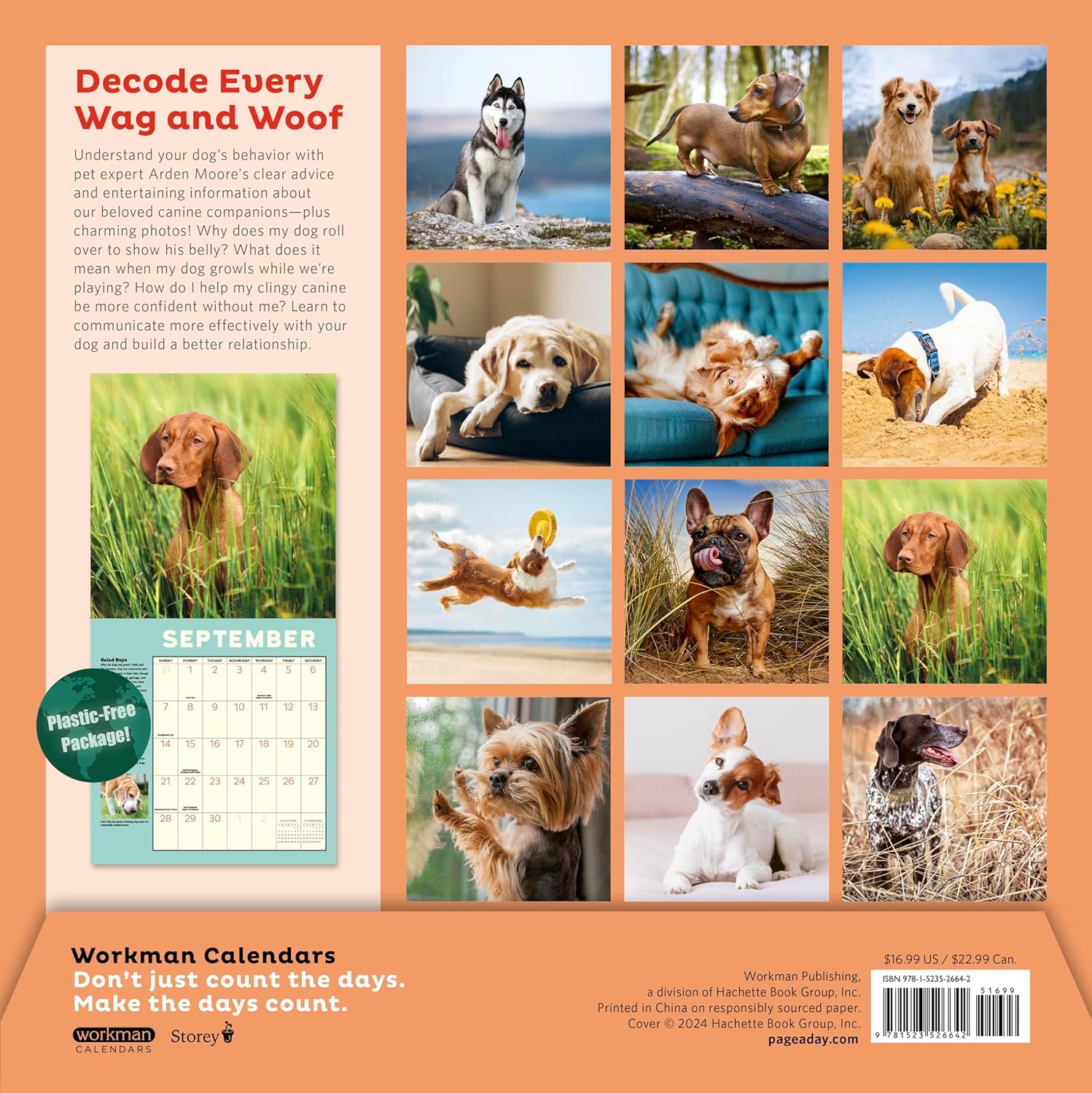 2025 How to Speak Dog - Square Wall Calendar