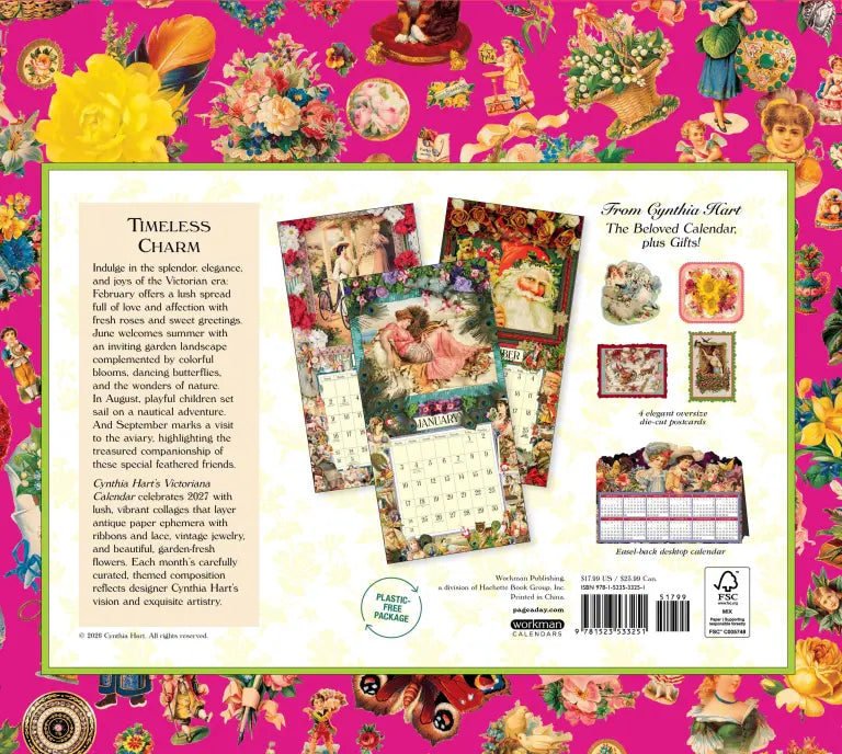 2027 Cynthia Hart's Victoriana - Square Wall Calendar