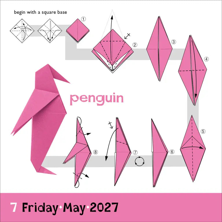 2027 Origami - Daily Boxed Page-A-Day Calendar