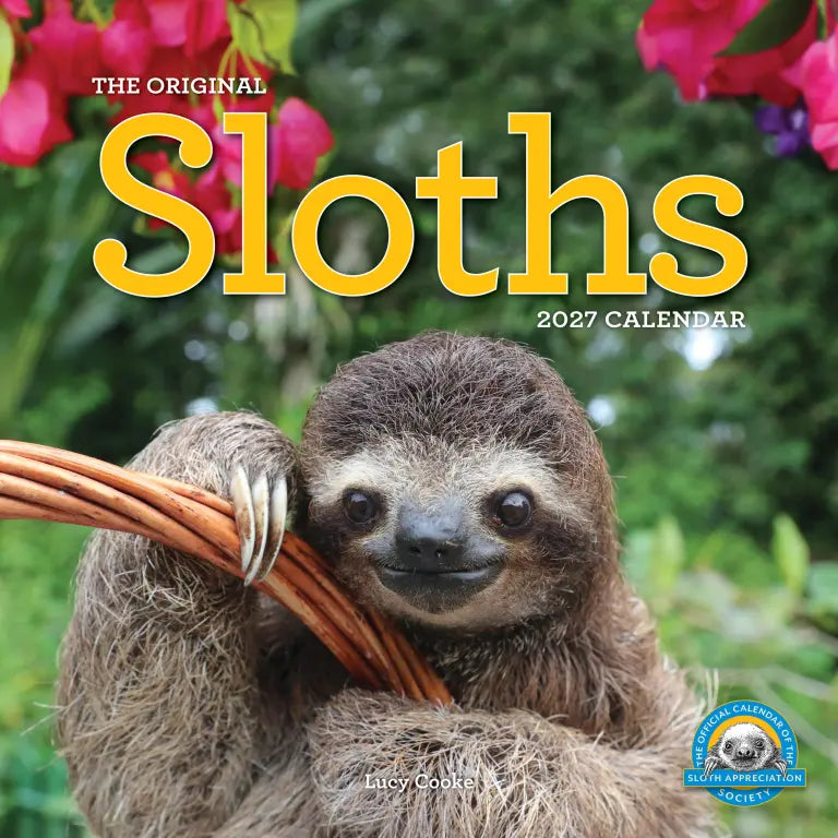 2027 Original Sloths - Square Wall Calendar