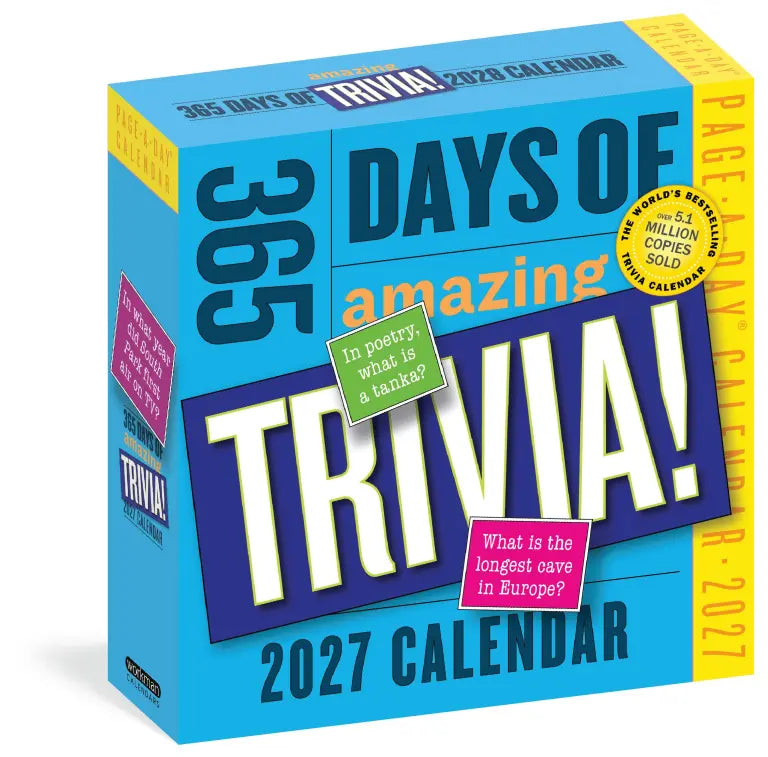 2027 365 Days of Amazing Trivia - Daily Boxed Page-A-Day Calendar